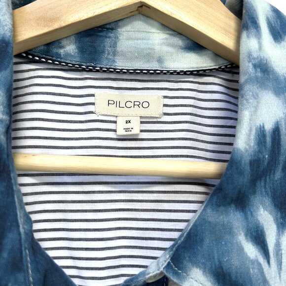 Pilcro Patchwork Cabana Shirt size 2X - Picture 9 of 12